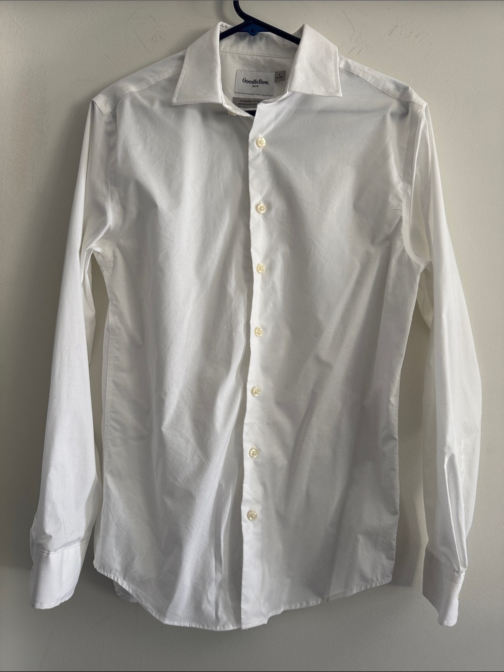 Goodfellow & Co Men's White Button-Front Dress Shirt